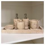 Marble Style Bathroom Set