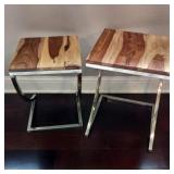 Pair Of Modern End Tables Pair Of Modern End Tables