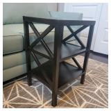 Small Black Three Tier Table