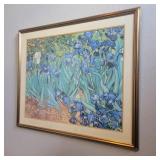 Framed Van Gogh Iris Art