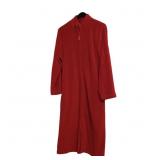 Ladies Zip Front Red Bathrobe Large Ladies Zip Front Red Bathrobe Large