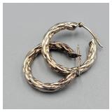 Italian Sterling Earring Pair Italian Sterling Earring Pair