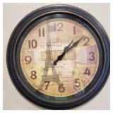 Paris Themed Eiffel Tower Wall Clock Paris Themed Eiffel Tower Wall Clock