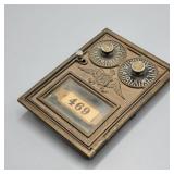 Vintage Corbin Double Dial Post Office Box Door Vintage Corbin Double Dial Post Office Box Door