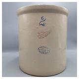 Antique Redwing 2 Gallon Crock