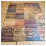 Bullseye Themed Patterned Rug