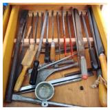 Contents of Drawer: Files, Rasps, & Chisels Contents of Drawer: Files, Rasps, & Chisels