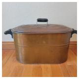 Antique Copper Boiler Tub w/ Lid Antique Copper Boiler Tub w/ Lid