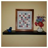 Lot of Decorative Items w/ Shelf Lot of Decorative Items w/ Shelf