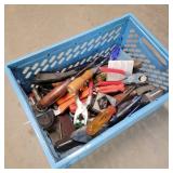 Blue Crate of Tools Blue Crate of Tools