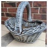 Concrete Basket Planter Concrete Basket Planter