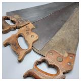 Lot of 3 Antique Saws Lot of 3 Antique Saws