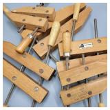 Lot w/ Jorgensen & Craftsman Furniture Clamps Lot w/ Jorgensen & Craftsman Furniture Clamps