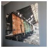 45" x 60" Locomotive Art on Canvas