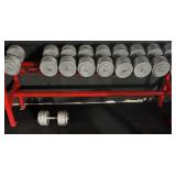 Dumbbell Rack with Weights