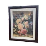 Framed Rose Bouquet Print Framed Rose Bouquet Print