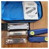 2 Hohner and 1 Lee Oscar Harmonicas 2 Hohner and 1 Lee Oscar Harmonicas