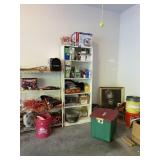 Shelves, Light Bulbs, Corner of Garage Lot