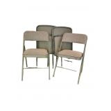 4 Padded Folding Chairs