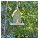 Green and Yellow Bird Feeder