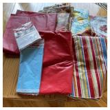 Lot of Plastic Tablecloths Lot of Plastic Tablecloths