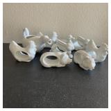 Farm Animal Napkin Rings w/ Duck Creamer