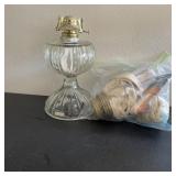 Vintage Oil Lamp w/ Extra Parts