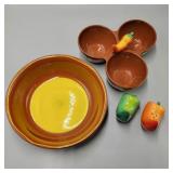 Ceramic Chile Chip & Dip w/ Shakers Ceramic Chile Chip & Dip w/ Shakers