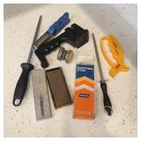 Wet Stones w/ Other Knife Sharpening Items Wet Stones w/ Other Knife Sharpening Items