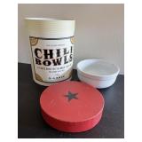 4 Williams Sonoma Chili Bowls in Box