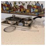 Egg Poacher, Strainer, Cake Pan Egg Poacher, Strainer, Cake Pan