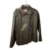 Mens Leather Jacket Croft & Barrow XL