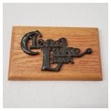 Clear Lake Iowa Wooden Plaque