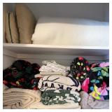 Lot of Blankets & Throws in Bedroom Closet