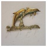 Dolphin Key Rack w/ Bird Clock