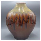 11" Modern Drip Glaze Vase