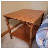 Vintage Rattan Style Side Table