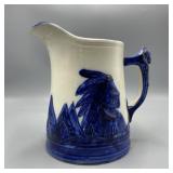 Sleepy Eye Style Pitcher Damaged