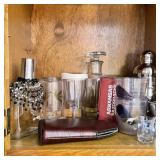 Flask, Cocktail Shaker, Glasses