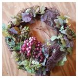 Vintage Fruit Themed Wreath