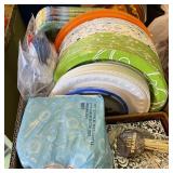 Lot of Paper Plates w/ Napkins