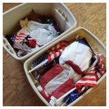 2 Totes of USA/Independence Day Items