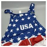 Women's American Flag Jump Suit Large
