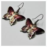 Vintage Butterfly Earrings