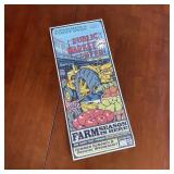 Vintage Pikes Place Farmers Market Advertisement