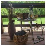 Lot of Decor w/ Shells & Metal Bird Art