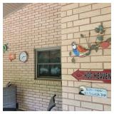 Lot of Signs & Decor w/ Clock