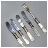 Mother of Pearl Butter Spreaders & Fork