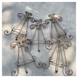 5 Metal Artist Style Easels for Bowls or Plates