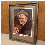 Signed Will Rogers Framed Print